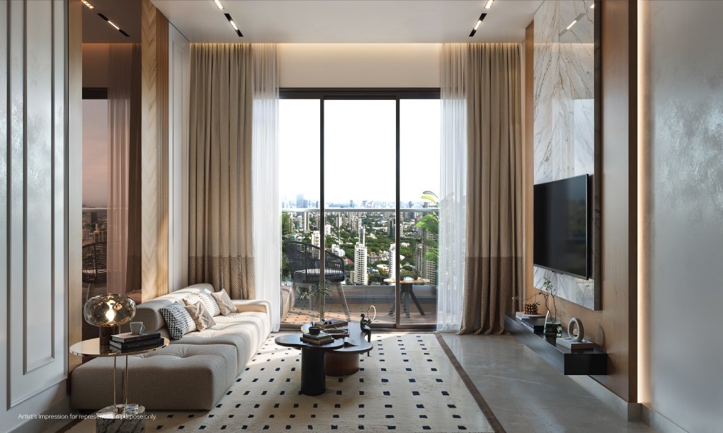 Godrej Horizon Wadala - Sky Lounge with Panoramic Mumbai City Views